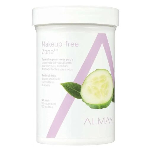 Almay Oil Free Gentle Eye Makeup Remover Pads, 120 Count ( Pack of 3 ) 3