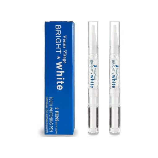 Venus Visage Award Winning Teeth Whitening Pen ( 2 Pens ), 20+ Uses - Teeth whitening Gel Professionally formulated - Best Teeth whitening kit Teeth Whitener - Low Sensitivity ( Mint )