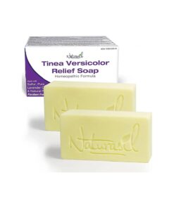 Naturasil Tinea Versicolor Treatment Soap 10 % Anti-Itch Natural Micronized Sulfur Wash | Works for Pityriasis, Candida, Ringworm & Irritation | Fast Acting & Safe for Kids & Adults | 4 oz Bar ( 2 )