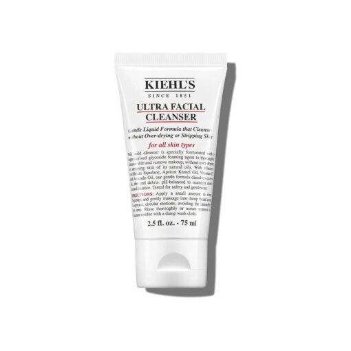 Kiehl 's Ultra Facial Cleanser, Lightweight Foamy Facial Cleanser, Enriched Formula that Replenishes Skin Barrier, Gently Exfoliates and Moisturizes, Suitable for All Skin Types, Paraben Free