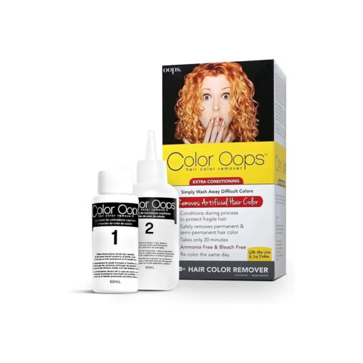 Color Oops Extra Conditioning Hair Color Remover, 1 Application, Hair Dye Remover Processes in 20 Minutes, Safely Removes Permanent & Semi-Permanent Hair Color, Ammonia & Bleach Free