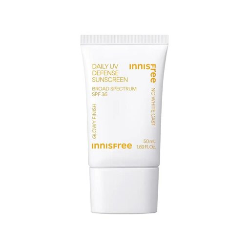 Daily UV Defense Sunscreen Broad Spectrum SPF 36, Invisible Korean Sunscreen with No White Cast