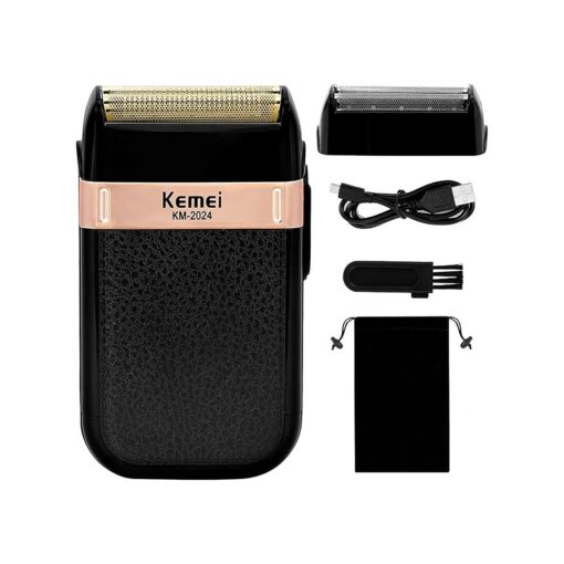 KEMEI Men 's Electric Razor Waterproof Reciprocating Razor Cordless Precision Beard Trimmer Twin Blade USB Rechargeable Grooming Razors, Shaving & Hair Removal Products