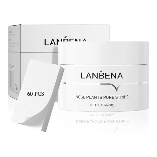 LANBENA Blackhead Remover Strips, Deep Cleansing Nose Strips, Pore Strips Blackhead Remover for Face, Black Head Remover for Nose, 10-15min Leaving Your Skin Fresh and Clean