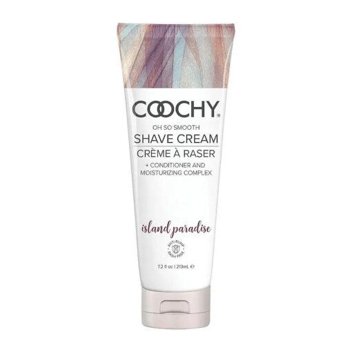 Coochy Intimate Shaving Cream | Shave Conditioner & Moisturizer for Face & Body | Ideal for Sensitive Skin Care, Anti-Bump | Island Paradise, 7.2 oz