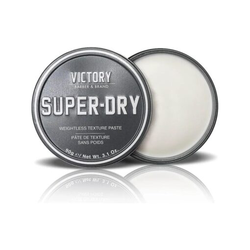 Super-Dry Men 's Hair Paste by Victory Barber & Brand | Men 's Hair Products Made in the USA | Matte Hair Product Men Like Better than Matte Hair Gels | Oil-Free Texture Paste for the Effortlessly Cool