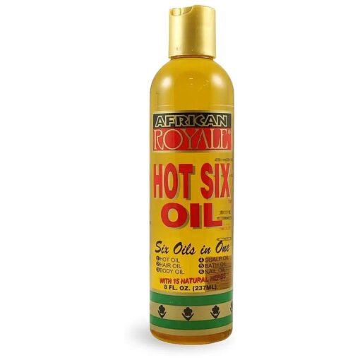 African Royale Hot Six Hair Oil, 8 Ounce ( Pack of 2 )