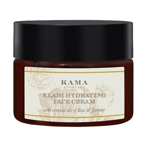 Kama Ayurveda Eladi Hydrating Ayurvedic Face Cream with Pure Essential Oils of Rose and Jasmine, 50g