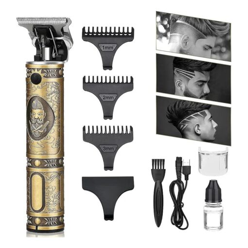 Professional Hair Clippers -Cordless Clippers, Hair Trimmer USB Rechargeable- Electric Beard Trimmer for Men, Barber Clippers, 3 Limited Combs-Gifts for Men