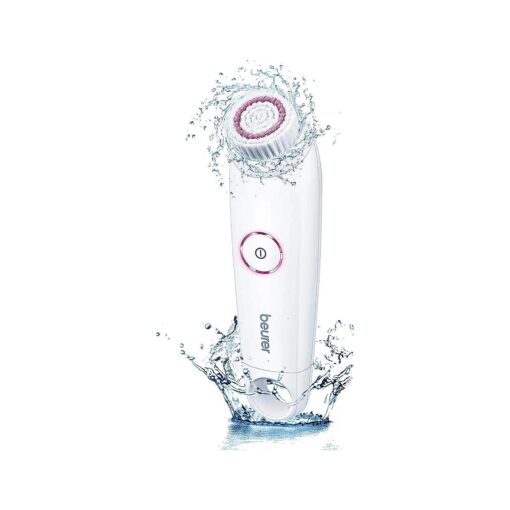 Beurer FC45 Electric Portable Waterproof Facial Cleansing Brush, Acne Face Wash in Shower, Face Mask Skin Care w/ 2 Speeds & Skincare Zone Timer, Face Cleanser for Korean Skin Care Products