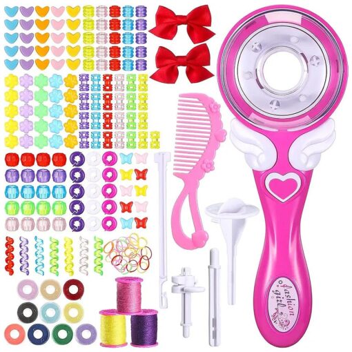 Hair Braider Machine Automatic Hair Braider Electric Hair Braider Automatic Hair Braider Tool Hair Twister Machine Hair Braiding Machine Styling DIY Tool Twister Hairstyle Tools Kit for Teen Girls