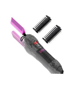 180-500 hot Comb Electric for Wigs, Bling Bling Heat Comb, Diamond Hair Straightener Comb,60 Min Auto-Off & 7 Temperatures Adjustable Black hot Comb, Professional hot Combs for Natural Black Hair