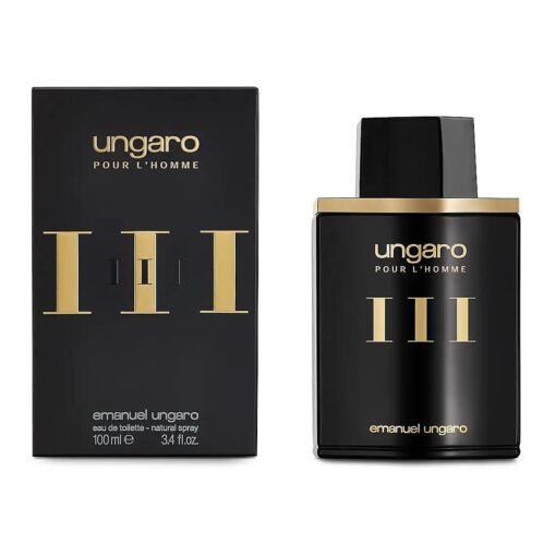 Emanuel Ungaro Pour L'Homme III Eau De Toilette Cologne Spray for Men, 3.4 Fl Oz