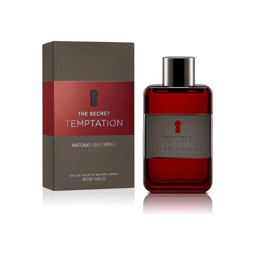 Antonio Banderas Perfumes - Secret temptation - Eau de toilette for Men - Long Lasting - Masculine, Elegant and Sexy Fragance - Aromatic, Woody and Vanilla Notes - Ideal for Day Wear - 3.4 Fl Oz