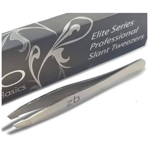 Elite Series Slant Tweezers - Surgical Grade Stainless Steel for Professionals ( Mirror Polish )