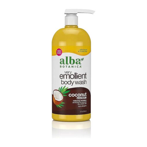 Very Emollient Body Wash, Coconut Rescue, 32 Oz