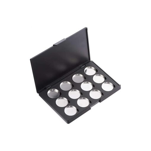 Empty Magnetic Eyeshadow Makeup Palette with 12Pcs 26mm Round Metal Pans