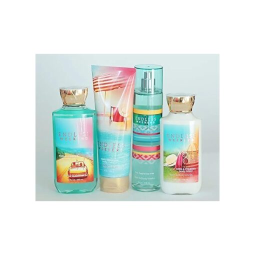 Bath and Body Works Endless Weekend Gift Set of Shower Gel, Body Cream, Body Lotion and Mist