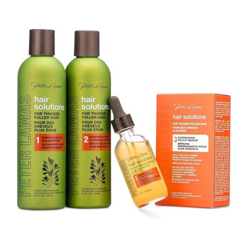 Peter Lamas Hair Solutions Energizing Shampoo, Conditioner & Serum Set, 3 Count 3 piece Set