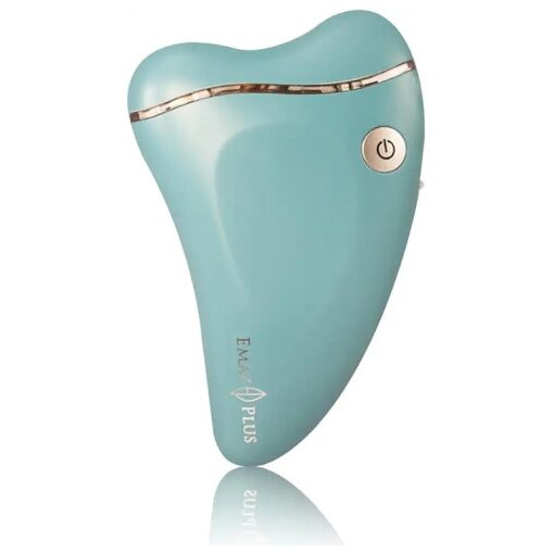 Emay Plus Facial All in One Skin Massager, Gua Sha Cold/Warm Firming V-line Wrinkle Reduce Lifting ( HazeBlue )