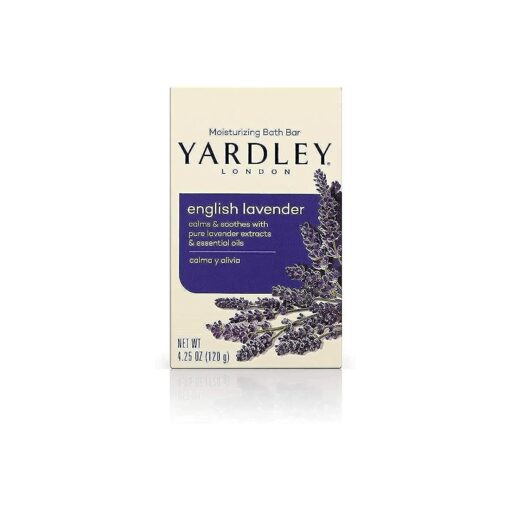 Yardley London Moisturizing Bar English Lavender with Essential Oils 4.25 oz ( Pack of 3 )