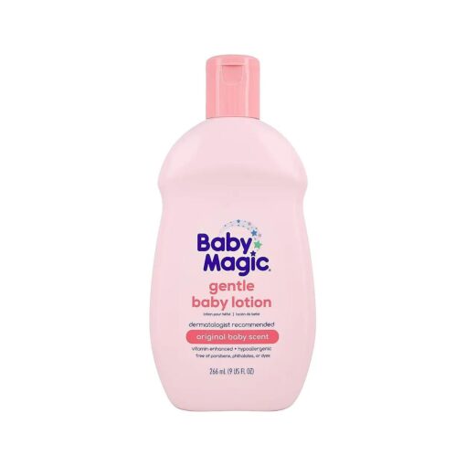 Baby Magic Gentle Baby Lotion 9oz Vitamins & Aloe Free of Parabens, Phthalates, Sulfates and Dyes, Camellia Oil & Marshmallow Root, 9oz ( Pack of 1 )