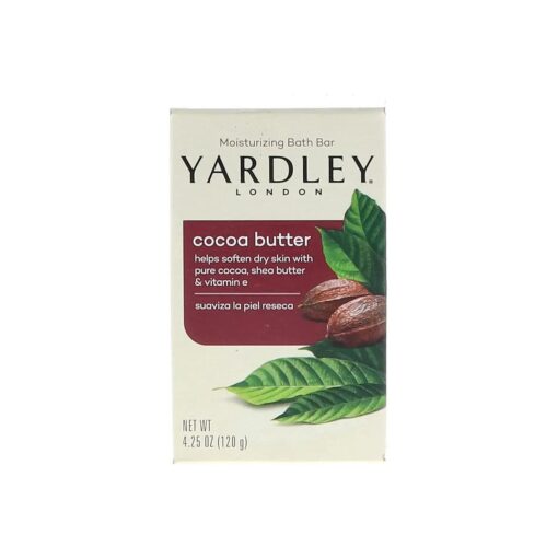 Yardley London Pure Cocoa Butter & Vitamin E Bar Soap, 4.25 Ounces /120 G ( Pack of 3 )