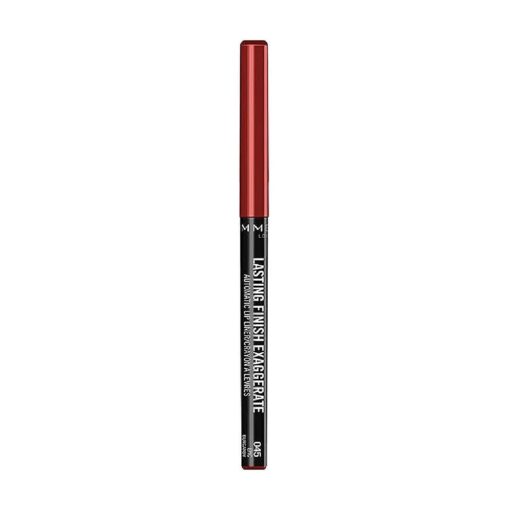 Rimmel Lasting Finish Exaggerate Automatic Lip Liner - Rich, Smooth Formula for Long Lasting Lip Looks - 45 Epic Burgundy, .01oz