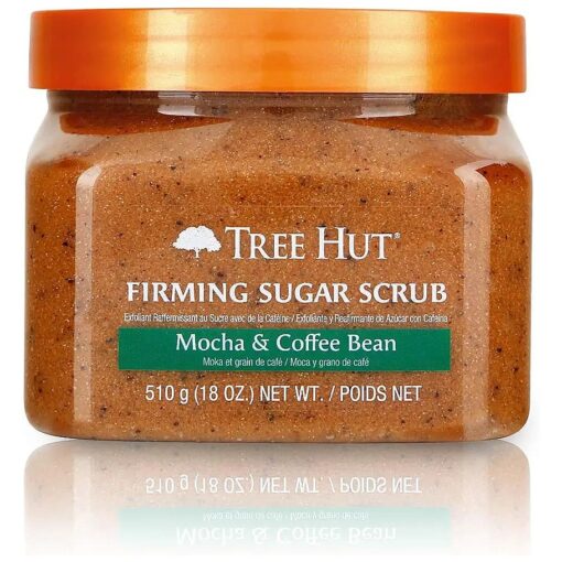 Tree Hut Ultra Hydrating and Exfoliating Sugar Scrub Mocha & Coffee Bean for Nourishing Essential Body Care, 18 Ounce