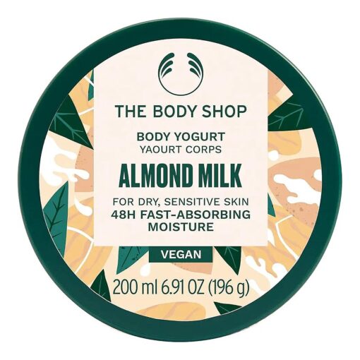 Almond Milk Body Yogurt - Instantly Absorbing Hydration from Head to Toe - For Sensitive Skin - Vegan - 6.91 oz