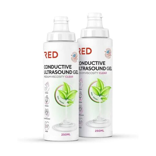 Conductive Cooling Gel for Ultrasonic Cavitation, IPL & Body Sculpting, 8.45 fl oz - Long-Lasting, Residue-Free, Hypoallergenic - Esthetician-endorsed Skincare - 2 Bottles, 8.45 fl oz / 250mL