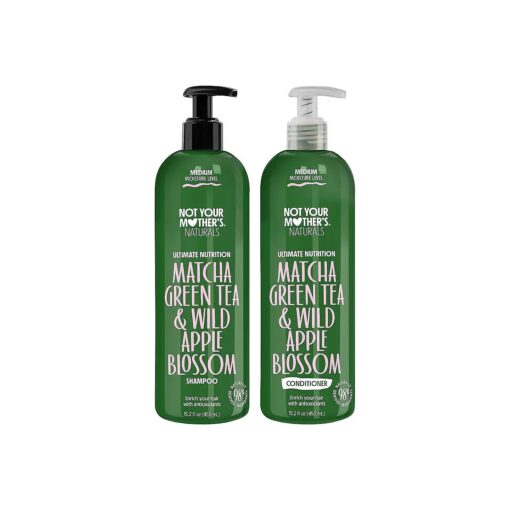 Not Your Mother 's Naturals Essential Nourish Shampoo & Conditioner Set - 15.2 fl oz - Sulfate-Free Hair Products - Matcha Green Tea & Apple Blossom