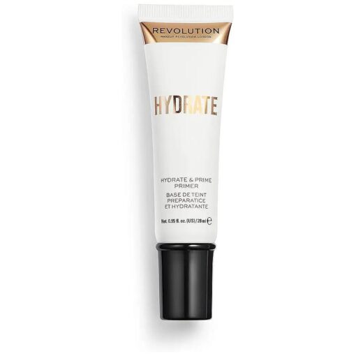 Makeup Revolution Hydrate Primer, Water-Based Primer with Vitamin E & Hyaluronic Acid, Lightweight Formula, Vegan & Cruelty-Free, 0.95 Fl Oz