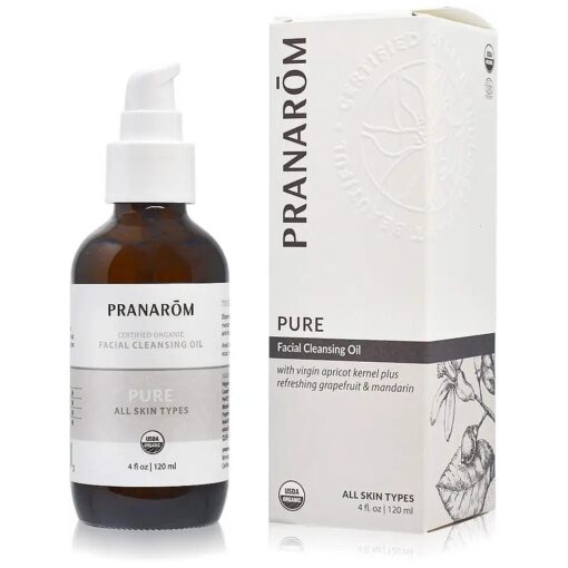 Pranarom - Pure Facial Cleansing Oil ( 4oz / 120ml ) - 100 % Pure & Natural Essential Oil Facial Cleanse for Makeup & Impurity Removal