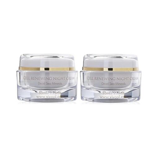 Vivo Per Lei Cell Renewal Night Cream, Get Intense Results with Gentle Non-Greasy Formulas, 1.7 Fl, Oz., Pack of 2