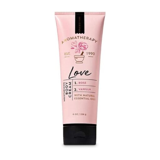 Bath and Body Works Aromatherapy Love Rose Vanilla Body Cream 8 Ounce