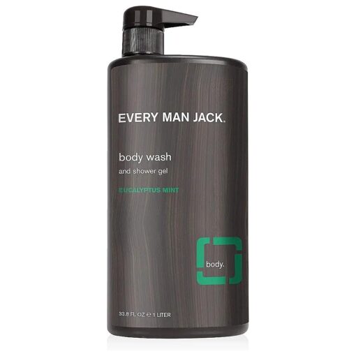 Every Man Jack Body Wash, Eucalyptus Mint, 33.8-ounce