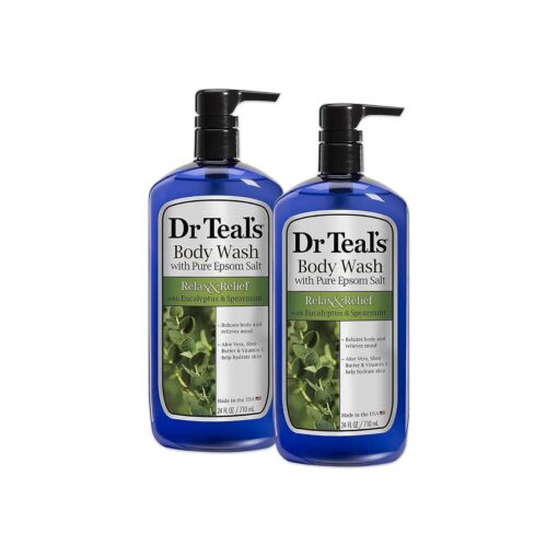 Dr Teal 's Body Wash, Relax & Relief with Eucalyptus & Spearmint 24 fl oz ( Pack of 2 )