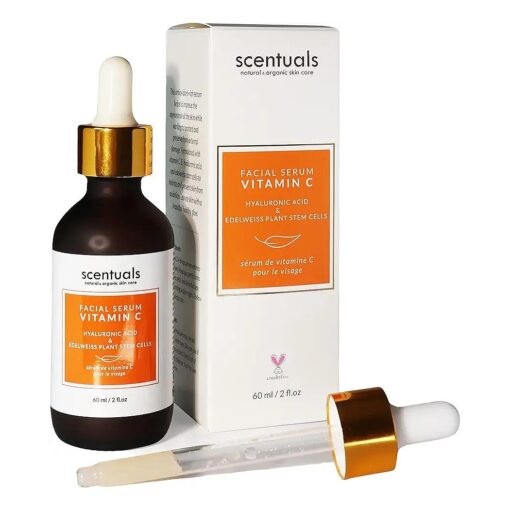 Scentuals Vitamin C Serum for Face, Brightening Serum, Reduce Look of Fine Lines & Wrinkles, Water-Based 2 fl.oz|60 ml