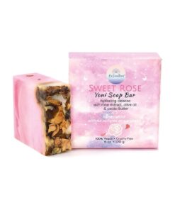 Rose Yoni Soap Bar - 6 OZ Handmade & Natural PH Balanced Soap for Women, Hydrating Cleanse without Sulfates or Parabens ( 170g )