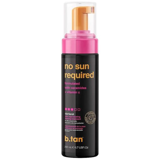 Darkest Self Tanner Mousse | No Sun Required - Darkest, Rejuvenating Self Tanning Treatment With Ceramides + Vitamin C, 1 Hour Sunless Tanner Mousse, No Fake Tan Smell, Cruelty Free, 6.7 Fl Oz