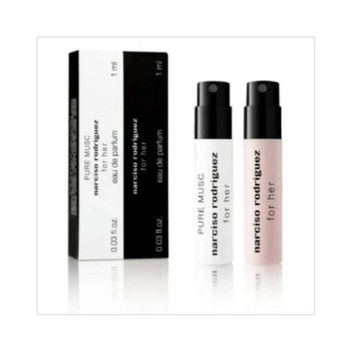 Narciso Rodriguez FOR HER EDP + PURE MUSC EDP SAMPLE VIAL KIT DUO