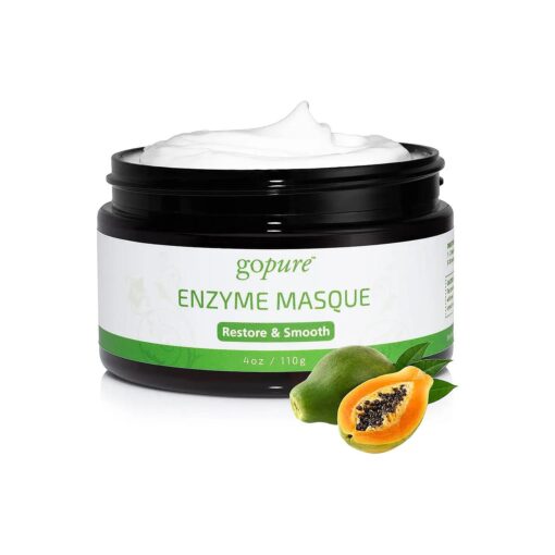 goPure Enzyme Facial Mask - Smooth and Exfoliate the Look of Skin, 4oz .