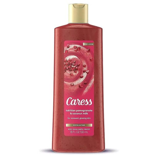 Caress Body Wash 18 Ounce Tahitian Renewal ( Exfoliating ) ( 532ml ) ( 3 Pack )