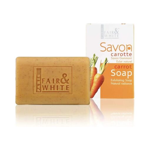 FAIR & WHITE Original Exfoliating Soap - Repairing & Nourishing, 200g / 7oz with Carrot Oil