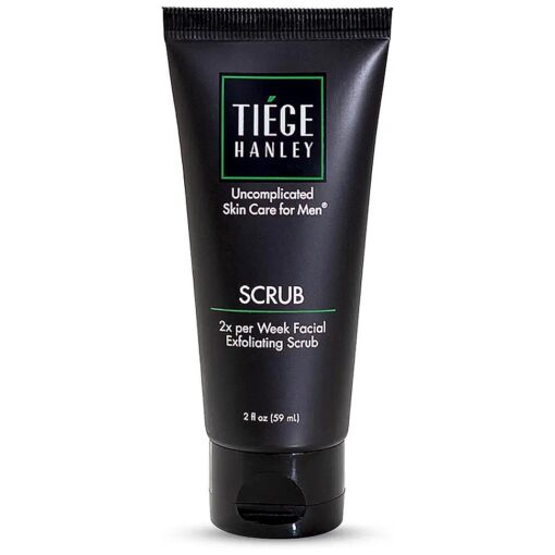 Tiege Hanley Exfoliating Face Wash for Men, 2 Oz - Gentle Face Scrub for Deep Pore Cleansing, Detoxifies & Removes Dead Skin Cells - Refreshing Facial Exfoliator for Dry or Sensitive Skin