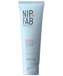 Nip + Fab Glycolic Acid Fix Face Scrub with Salicylic Acid, AHA/BHA Exfoliating Facial Cleanser Polish for Refining Pores Skin Brightening, 75 ml 2.5 fl oz