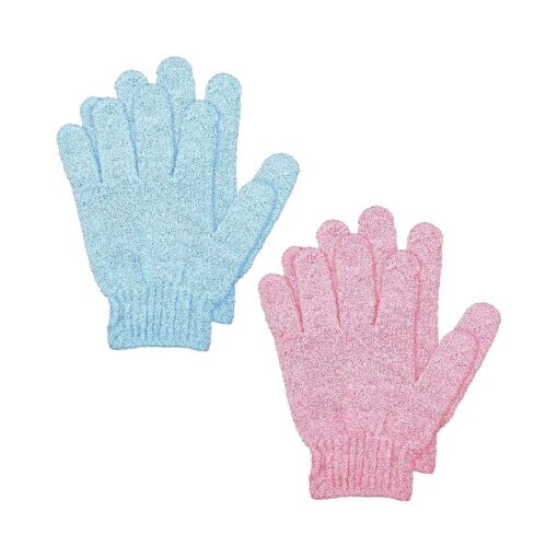 2 Pairs Exfoliating Gloves Double Sided Shower Gloves Remover Dead Skin Bath Mitt Exfoliation Scrubber Shower Accessories for Beauty Spa Massage Daily Bath