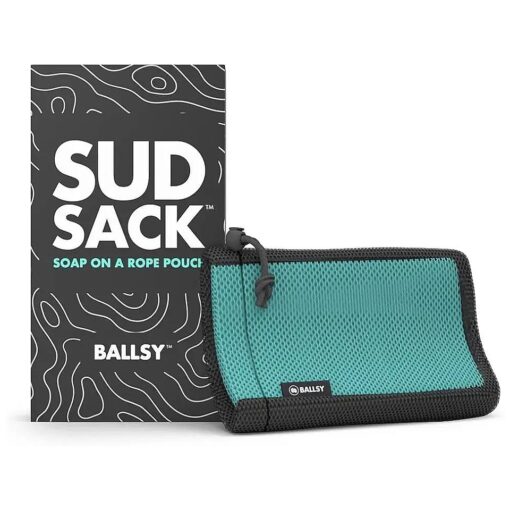 Ballsy Sud Sack Soap Pouch, Exfoliating Sponge for Baths and Showers - Compatible with Duke Cannon & Related Bars