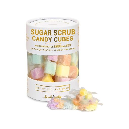 Sugar Cubes Scrub For Exfoliating Hands, Feet, 30pcs Assorted Scents l Turns into Lotions l Spa Small Gifts for Women l Travel Size l 100 % Handmade in USA l Body Scrub .